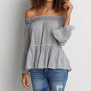 American Eagle off the shoulder blouse